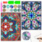 Bastelset Geschenk Mädchen 6 7 8 9 10 Jahre, Diamond Painting Mandala A5 Notizbuch Schulsachen Bastelset Kinder ab 6 -8-12 Jahre, Diamant Painting Tagebuch Basteln Mädchen Geschenke 7 8 9 10 11 Jahre