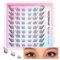 TOOCHUNAG Cils individuels naturels œil de chat 14 mm Cils œil de renard Cils CC Curl Gauche Droite Faux-cils russes