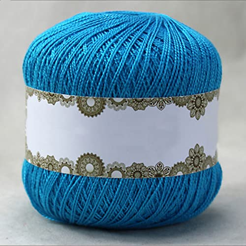 Garn, Garn zum Häkeln, 50 g/Knäuel Baumwoll-Spitzenkordel, Garn, 0,8 mm, 2-fädig, mitteldünn, for Sticken, Häkeln, Stricken, Bastelwerkzeug(16)