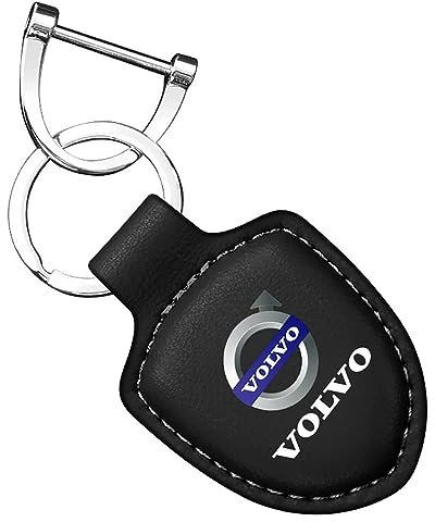 WHDPPP Auto Schlüsselanhänger für Volvo XC60 XC90 S90 S60 V90 V60-3D Verchromtes Kreativer Auto Schlüsselbund Ersetzen Zubehör für Unisex Familie Geschenk