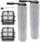 DianSung Parti di ricambio per Tineco Floor One Stretch S6/SWITCH S6/S6 stretch lite/S7 Stretch Ultra/S9 Artist aspirapolvere per liquidi e asciutti, set di accessori 2 Rulli per spazzole + 2 Filtri