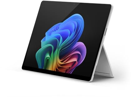 Microsoft Surface Pro (Netzteil separat erhältlich) | 5G | Copilot+ PC | 13” Touchscreen | Snapdragon® X Plus (10 Kerne) | 16GB RAM | 256GB SSD | neuestes Modell, 11. Edition | Platin