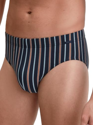 CALIDA Grafic Cotton Slip Herren | Unterhose mit weicher Baumwollqualität, elastischem Sitz und formstabilem Single Jersey für hohen Komfort