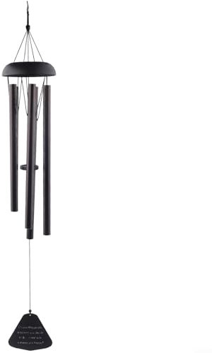 Windglocke für den Außenbereich, 91,4 cm, groß, tiefer Ton, Windspiel mit 5 Metallröhren, Gedenkstätte, Resonanz-Bass-Sound, Gartendekoration für Terrasse, Hof, Balkon