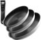 ONYX - Lot de 3 poêles à frire - 24 cm, 26 cm et 28 cm - Avec poignée amovible - Poêles antiadhésives à induction - Batterie de cuisine peu encombrante - Passe au lave-vaisselle et sans PFAS - Passe