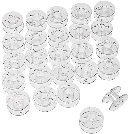 vhbw 25x Unterfaden-Spulen kompatibel mit Singer Nähmaschinen - Spulen-Set, Kunststoff