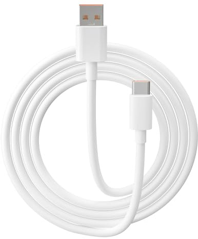 Cavo di ricarica super vooc da 65 W, per Oppo, 6,5 A, USB C, cavo di ricarica rapida da 1,8 m, per Oppo Find X5/X5 Pro/X5 Lite/X3 X2/X3 Neo, Reno 8 Pro 5G/7 6 4/Reno4 Z 5G, A77 A76 A57 A96 A54S A54