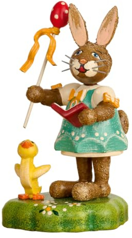 Richard Glässer Seiffen Hubrig Hasenland - Hasenmusikant Ostermelodien 7 cm