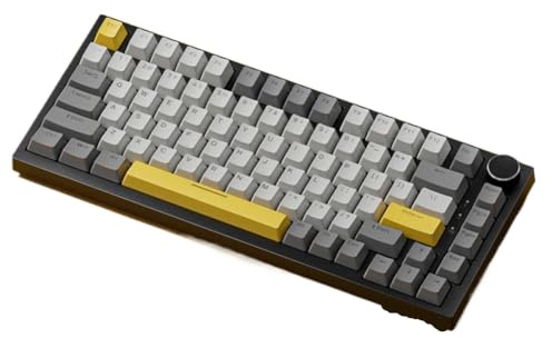 Mechanische Tastatur, individuell, kabelgebunden, kabellos, 3-Modus, Hot-Swap-Struktur, weiche Dichtung, RGB-Hintergrundbeleuchtung, 75% Layout, tragbar, kompatibel mit Ak820(Wired Keyboard)