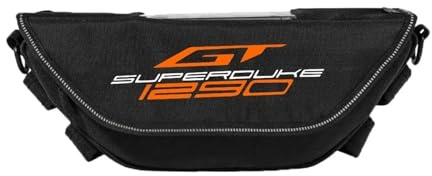 HHJSDIKOL Moto Borsa Borsa da Manubrio per Motocicletta Per KT@&M 1290 Superduke GT Accessori Per Moto Borsa Porta Attrezzi Impermeabile E Resistente Alla Polvere Comoda Da Manubrio Viaggio(O-6)