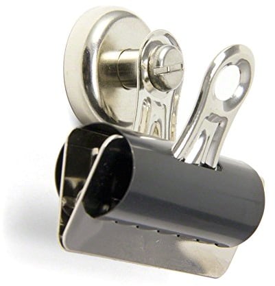 Heavy Duty Grip Clip Magnet for Fridge, Whiteboard, Noticeboard, Filing Cabinet, Warehouse, Office - 70mm wide - 34kg Pull