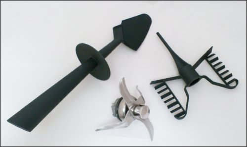 Set Cuchillo + Mariposa + Espátula aptos para Thermomix Vorwerk TM 21 NUEVO