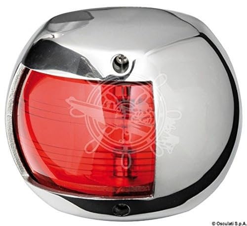 OSCULATI Feu de Navigation Compact 12 AISI 316/rouge 112,5°