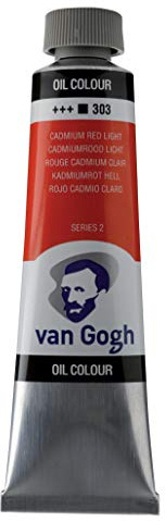 Van Gogh Oil Color Paint, 40ml Tube, Cadmium Red Light 303