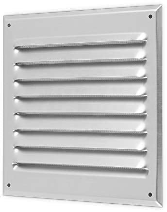 calimaero® WGQ 150x150mm - Rejilla Ventilacion Cuadrado en Aluminio Tapa Rejillas de Ventilacion con Protección Contra Insectos Rejas Fijas