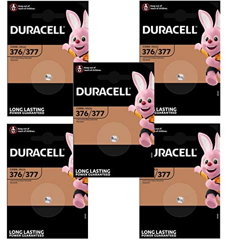 UNBEKANNT Lot de 5 Piles oxyde argent Watch 377/SR66 1,5 Volt