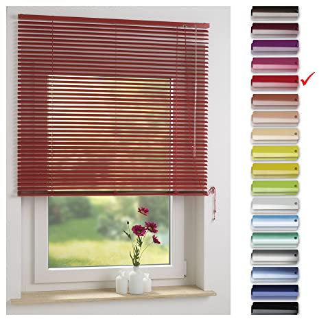 Liedeco | Aluminium-Jalousie | rot 240cm x 160cm