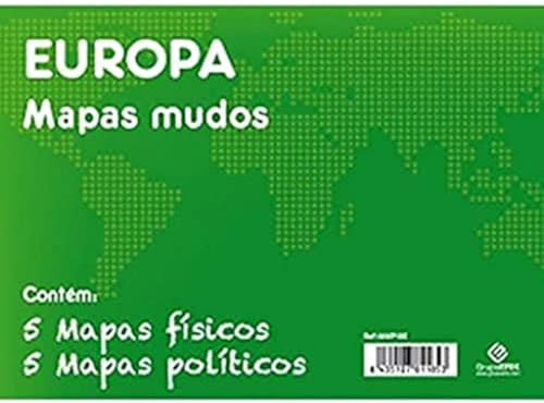Grupo Erik Editores Pack 10 Mapas Mudos En Portugúes Europa Politica Fisica