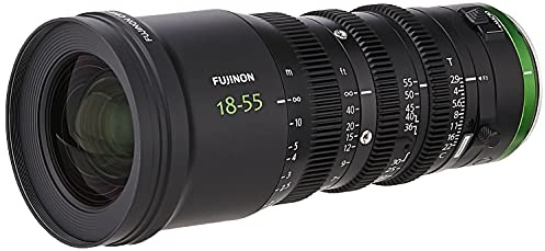 FUJINON 18-55mm f/2.75-22 Standard-Zoom Fixed Zoom Camcorder Lens, Black (FUJINON MK18-55mm T2.9)