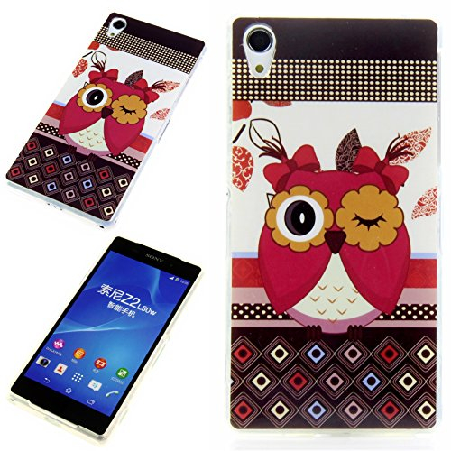 Handy Lux® Schutz Hülle Etui Silikon TPU Cover Case Design Motiv für Apple iPhone 4 / 4S - Blink Eule