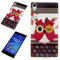 Handy Lux® Schutz Hülle Etui Silikon TPU Cover Case Design Motiv für Apple iPhone 4 / 4S - Blink Eule