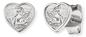 Herzengel Mädchen Kinder Ohrstecker Ohrringe aus Sterling Silber - Steckverschluss - nickelfrei