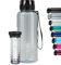 720°DGREE Gourde d'Eau 1,5l “uberBottle“ +Fruit-Infuseur, crystalClear - Sans BPA, Anti-fuite - Bouteille XL - Water bottle, Bidon idéale pour Sport, Gym, Randonnée, Camping, Université, Voyage