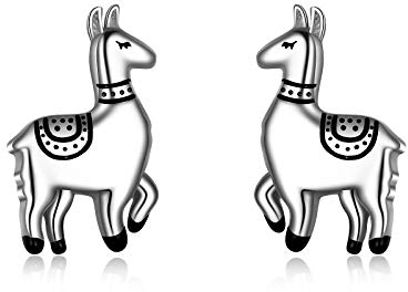 YAFEINI Lama Alpaka Geschenke Sterling Silber Lama Ohrstecker Alpaka Ohrringe Schmuck für Frauen Geschenk