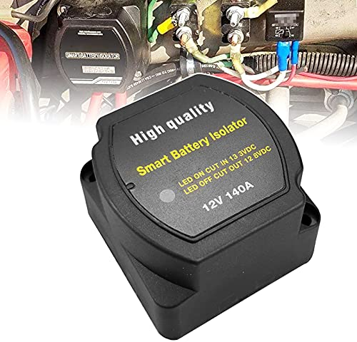 UCkasayfy Spannungsgesteuertes Relais VSR Trennrelais 12v Zweitbatterie Automatisches Batterietrenner für Wohnmobil Camper Kfz Auto, Nicht geeignet für Lithiumbatterien