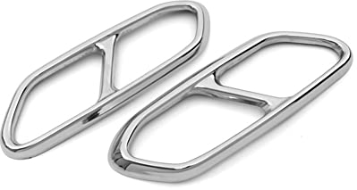 Auspuff Blende Endrohr Auto Auspuff Endrohr Abdeckungen Trim Schalldämpfer Für Volvo Für V90 Für S90 Für XC90 Für XC60 Für S60 Für V60 Für Xc40 Edelstahl (Farbe : 2020-2021 V60)