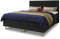 Boxspringbett Gold mit 2 Bettkästen und Topper - Doppelbett, Bonell-Matratze, Polsterbett, Bett mit Matratzentopper, Schlafzimmer, Velours Stoff (Schwarz (Manila 18), 180 x 200 cm)