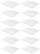 Acan Tradineur - Pack de 12 Bandejas con blonda Rectangular - Especial para Fiestas o Celebraciones - Material reciclable - 31 x 38 cm - Color Blanco