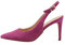 dedica Slingback-Pumps aus Leder, Pompe Pelle Donna, Fucsia, 38 EU