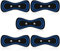 flintronic 5PCS Mini Parche Masajeador de Cuello, EMS Parches Masajeadores Portátiles, Kit de Almohadillas de Repuesto de Masaje Reutilizables para Alivio del Dolor Muscular Corporal