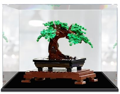 Acryl Vitrine Schaukasten Für 10281 Bonsai Baustein,3MM Durchsichtige Staubdichte Acryl Display Box,Kompatibel Mit Lego 10281 Modelle (Nur Vitrine) A