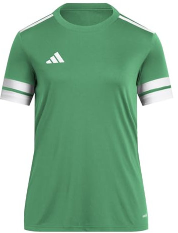 adidas Damen SQUADRA25 Jersey Short Sleeve, Team Green/White, M