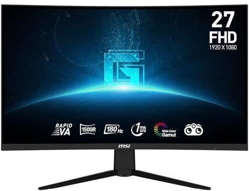 MSI G27C3FDE Gaming Monitor - Curved VA Panel, 180Hz, 1ms