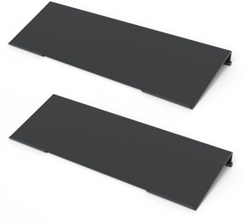 WINFFOR Comfortable Computer Keyboard Stand - 2 Pack Ergonomic Riser Acrylic Tilted Holder for Easy Typing & Working - Fits - 17'' Wide (Matte Black)