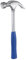sourcing map 9 Oz Claw Hammer Forged Steel Straight Rip Claw Nail Hammer with Fiberglass Non-Slip Handle General Purpose Framing Hammer for Repairing Woodworking DIY Building (Blue)