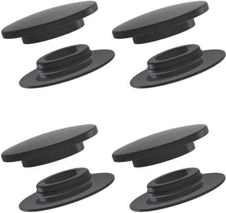 Lot de 4 Boutons de fixation Blocker Clip Bouchons pour Tapis de Voiture | Rond | Tige plate Ø12,78 mm | en plastique | sur mesure pour Mercedes