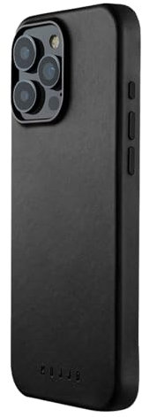 Mujjo Leather Case iPhone 16 Pro Max Schwarz