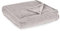 Como XXL-Kuscheldecke Hellgrau Moderne Sofadecke, fein gestrickte Wohndecke, 100% Polyester, 310 GSM, gesäumte Einfassung 220 x 240 cm