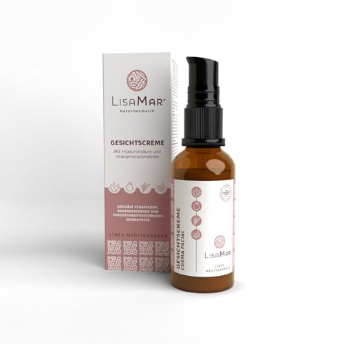 LisaMar® Gesichtscreme – Anti-Aging mit Hyaluronsäure & Aloe Vera – Feuchtigkeitspflege für trockene & empfindliche Haut - 50 ml