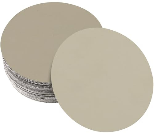 POTUINOM 20 Stück 15,2 cm Siliziumkarbid-Schleifscheiben, Körnung 6000, nass und trocken, Exzenterschleifer, Klett-Schleifpapier, ultrafeine Körnung, ideal für Metall, Automobil-Präzisionspolitur