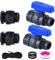 LUOFANT Pack of 2 3/4 Inch Water Butt Spigot Kit PVC Water Butt Spigot with Bulkhead Fitting and Hose Tap Adapter Rain Butt Diverter Kit for Water Tanks, Aquariums, Tubs, Pools, Garden Barrel