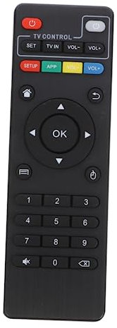jojofuny Universelle Tv Fernbedienung mit 31 Tasten Kompatibel mit Mxq-4k-pro Iptv Mediaplayer Energiesparend Reichweite 8m Fernbedienung für Fernseher