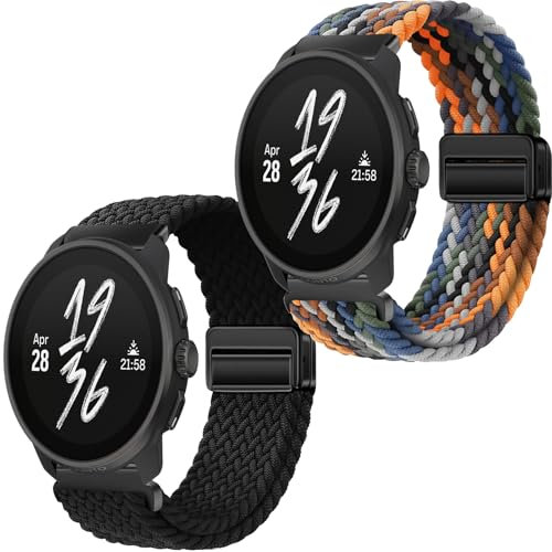 Gittos Magnetisch Geflochtene Armband für SUUNTO Race S 45mm Armbänder Nylon