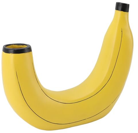 CFTGIW Banana Vase Decorati Banana Vase Dekoration Innovative Moderne Stilvolle Harz Ornament für Heideschlafzimmer Büroschreibtisch Bauernhauszimmer Dekoration Made Premin