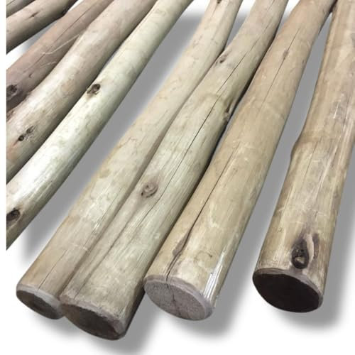 Pack 10 ud Palos Postes Tratados de Eucalipto ø 2-5 cm x 2,40 m