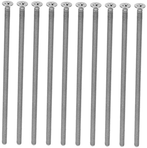 DIYEAH Vis De Montage Longue En Acier Inoxydable M4*110 10pcs Vis De Prise Électrique Résistantes à La Corrosion Tête Fraisée Pour Bricolage Et Réparations